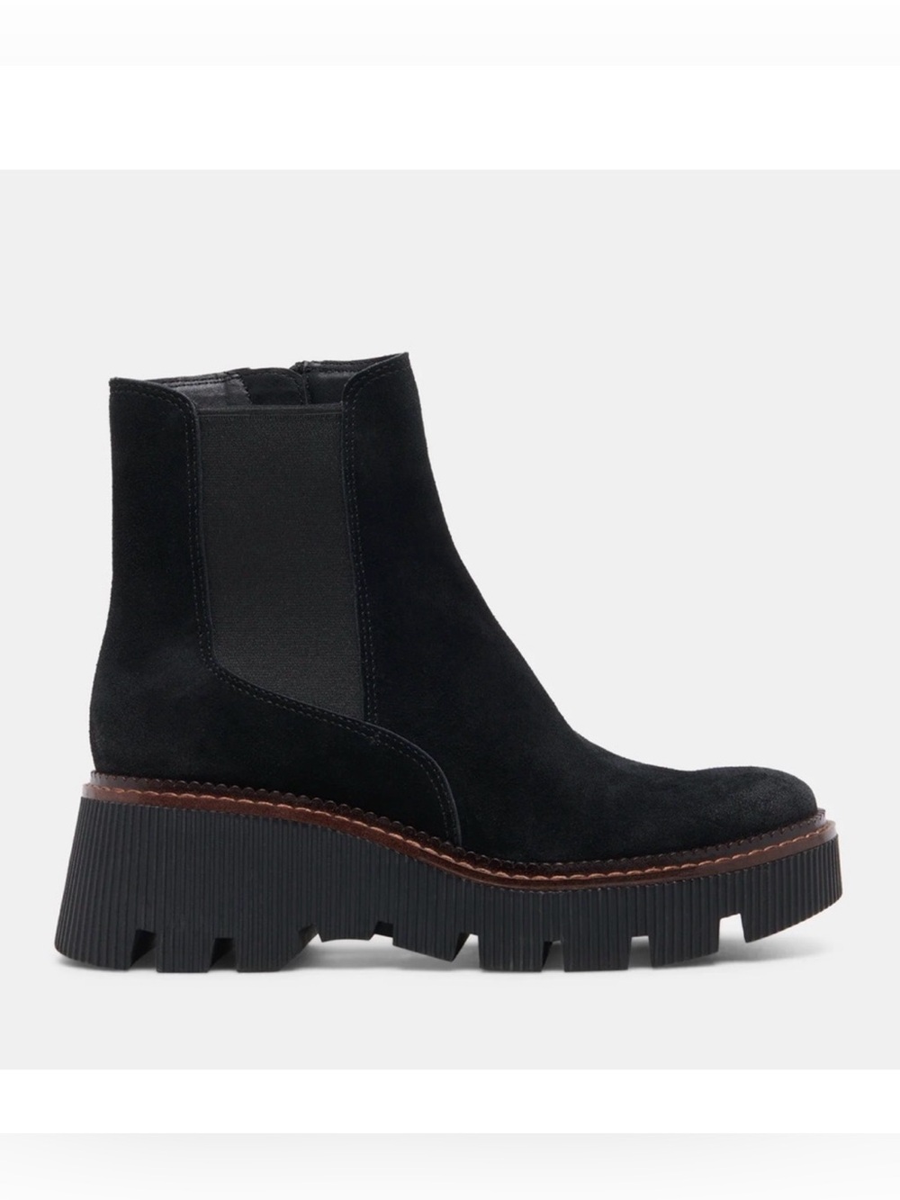 Dolce Vita Emmet Women’s Suede Black Ankle Boots Size 10 NWT